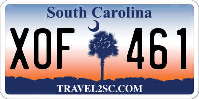 SC license plate XOF461