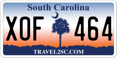 SC license plate XOF464