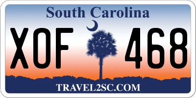 SC license plate XOF468
