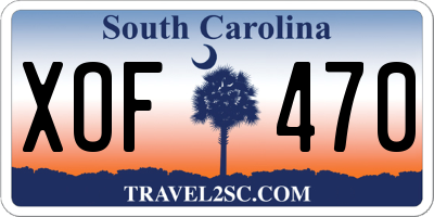 SC license plate XOF470