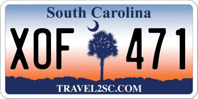 SC license plate XOF471
