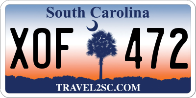 SC license plate XOF472