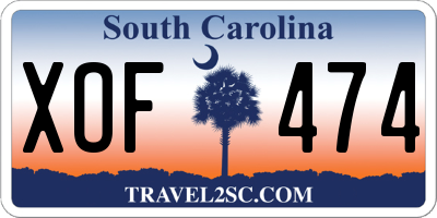 SC license plate XOF474