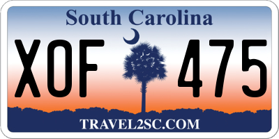 SC license plate XOF475