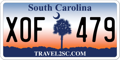 SC license plate XOF479
