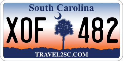 SC license plate XOF482