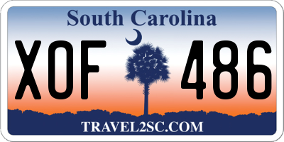 SC license plate XOF486