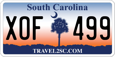 SC license plate XOF499