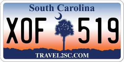 SC license plate XOF519
