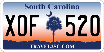 SC license plate XOF520