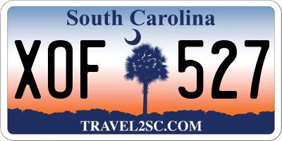 SC license plate XOF527