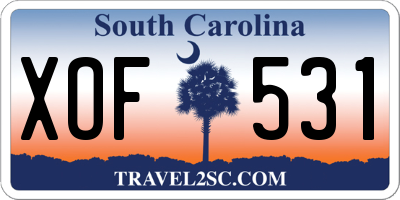 SC license plate XOF531