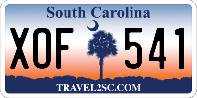 SC license plate XOF541