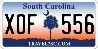 SC license plate XOF556