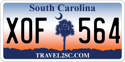 SC license plate XOF564