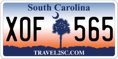 SC license plate XOF565