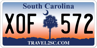 SC license plate XOF572