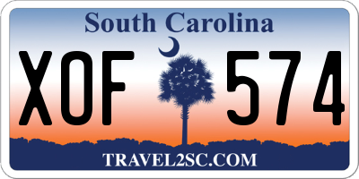 SC license plate XOF574