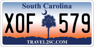 SC license plate XOF579