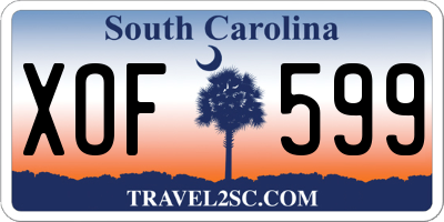 SC license plate XOF599