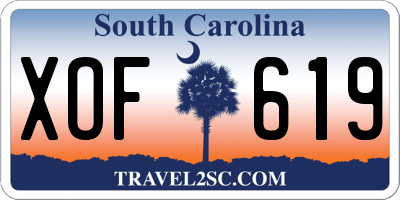 SC license plate XOF619