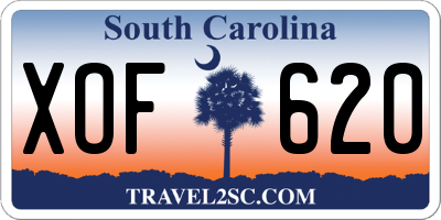 SC license plate XOF620
