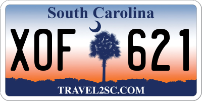 SC license plate XOF621