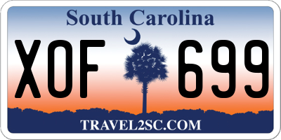 SC license plate XOF699