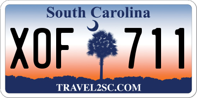 SC license plate XOF711