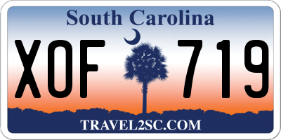 SC license plate XOF719