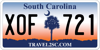 SC license plate XOF721