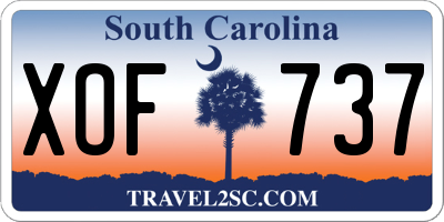 SC license plate XOF737