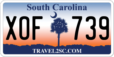SC license plate XOF739