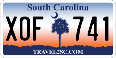 SC license plate XOF741