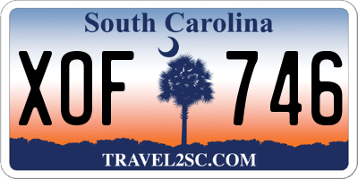 SC license plate XOF746
