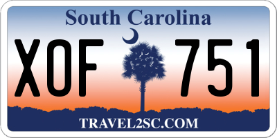 SC license plate XOF751