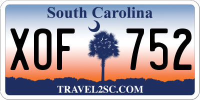 SC license plate XOF752