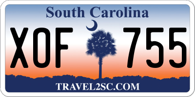SC license plate XOF755