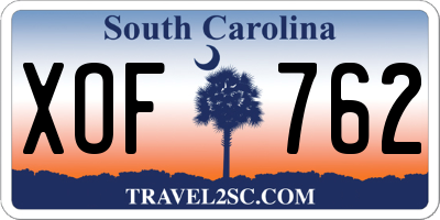 SC license plate XOF762