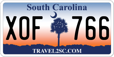 SC license plate XOF766