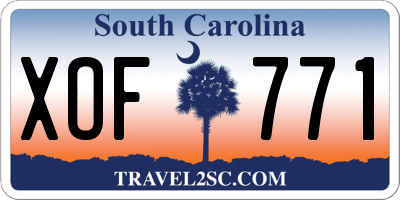 SC license plate XOF771