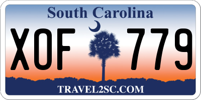SC license plate XOF779