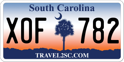 SC license plate XOF782