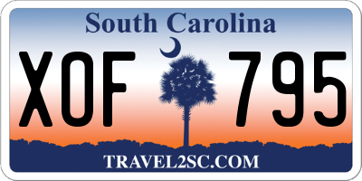 SC license plate XOF795