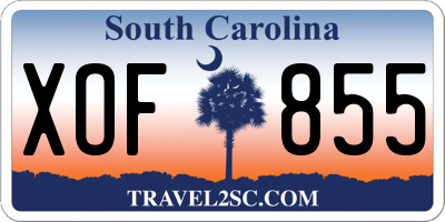 SC license plate XOF855