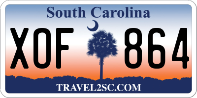 SC license plate XOF864