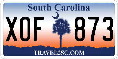SC license plate XOF873
