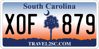 SC license plate XOF879