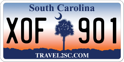 SC license plate XOF901