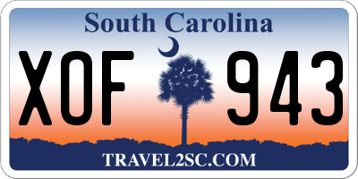SC license plate XOF943